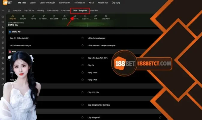 Cược chung cuộc là một loại hình cá cược xuất hiện tại nhiều trận đấu thể thao.